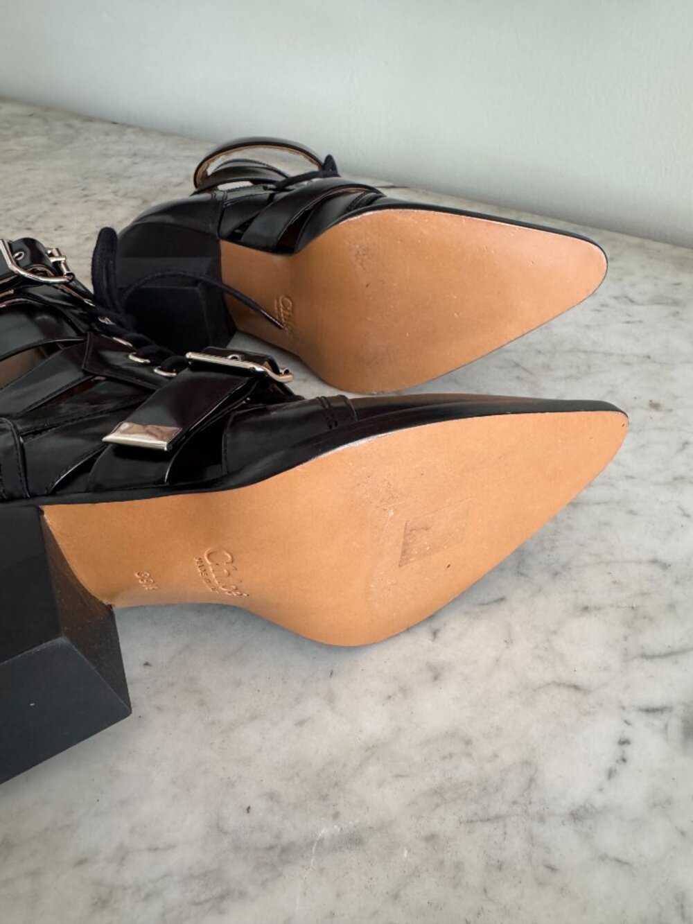 Chloe Rylee Biker Ankle Boots-9..5 - Picture 8 of 9